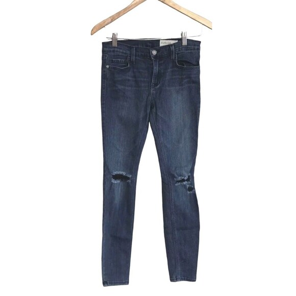 Pistola Jeans Women’s  27 Blue Distressed Mid Rise Denim Skinny Stretch USA - Picture 1 of 7
